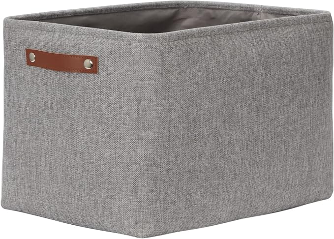 DULLEMELO Storage Baskets Large 16"x12"x12" Tall Rectangular Baskets Fabric by DULLEMELO