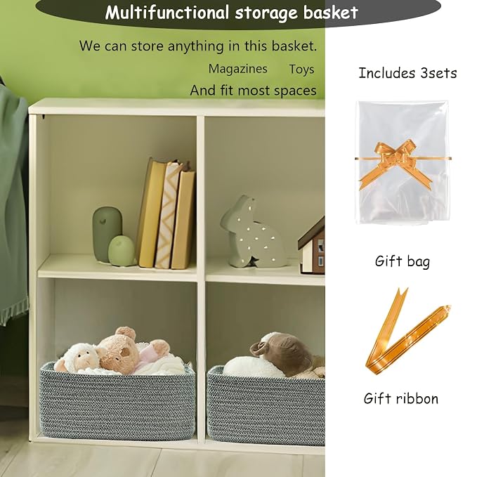 COMFY-HOMI 13" x 8.5" x 5.1"Storage Baskets - Image 4