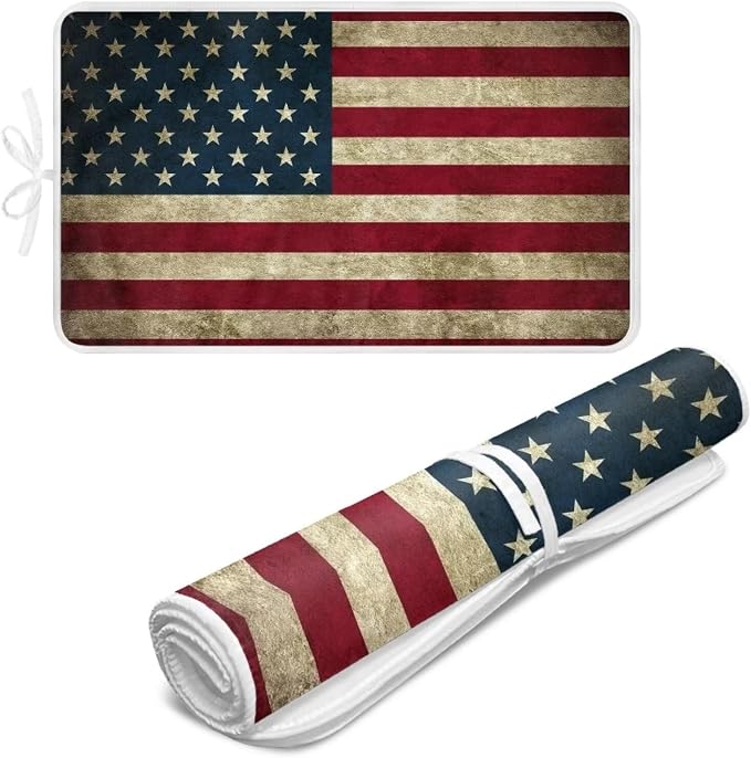 American Flag Ironing Mat Thickened Ironing Blanket Portable Heat Resistant by Unknown