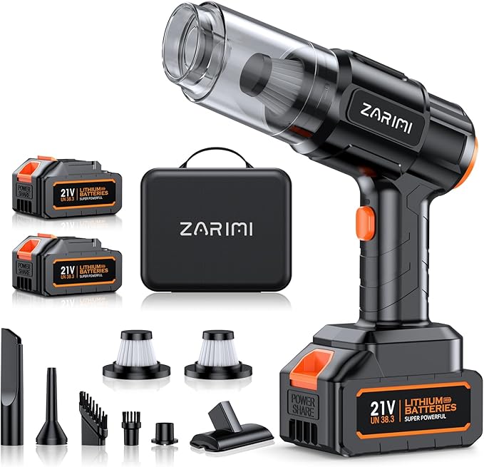 Car Vacuum Portable Cordless, 40000Pa High Power Dust Buster, 6-in-1 Handheld by Unknown