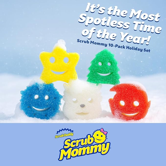 Scrub Daddy Scrub Mommy Holiday Christmas Tree Gift Box Set, Non-Scratch - Image 2