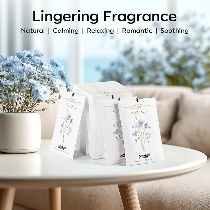 MYARO 12 Packs Linen Scented Sachets - Image 5