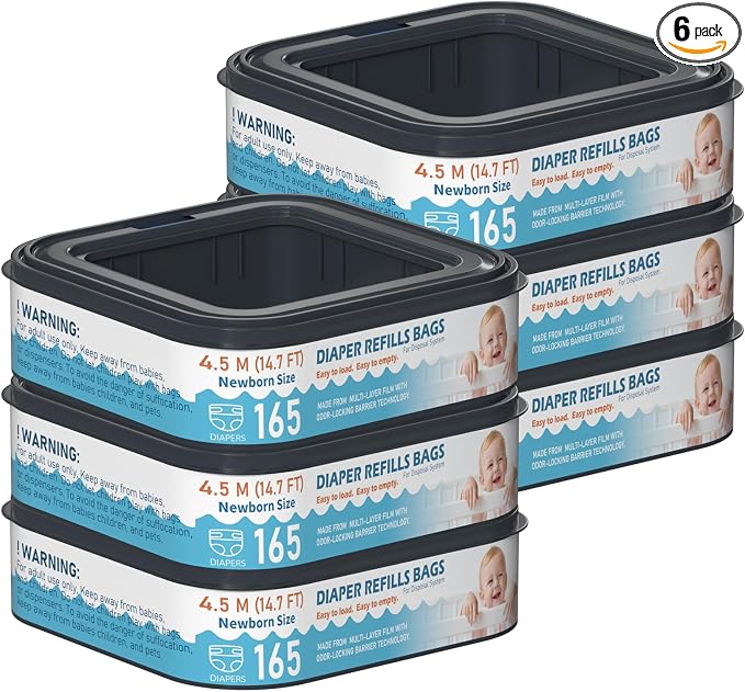 Square Starter Refills Disposal Bags Refill Compatible by Fununcat