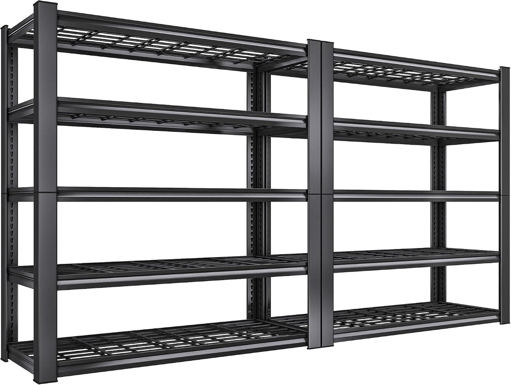 REIBII 3010LBS Storage Shelves 72" H Garage Shelving Heavy Duty Metal Sh...