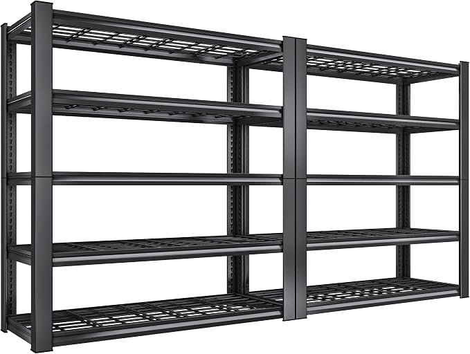 REIBII 3010LBS Storage Shelves 72" H Garage Shelving Heavy Duty Metal Shelving by REIBII
