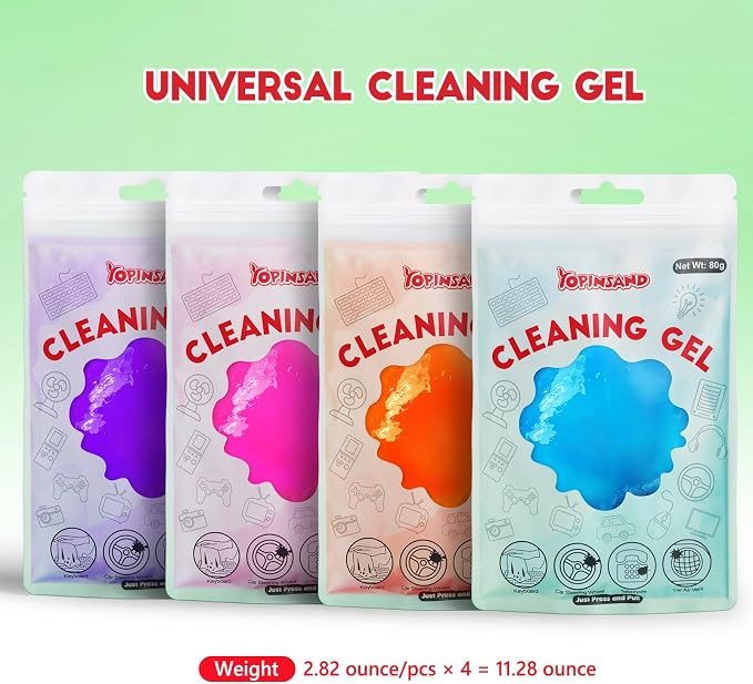 Car Cleaning Gel, 4 Pack Car Cleaning Putty, Universal Auto Deatiling Tools - Image 2
