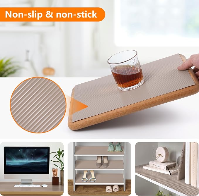 Shelf Liners for Kitchen Cabinets Drawer Liner Non Adhesive Cupboard Mat EVA - Image 7
