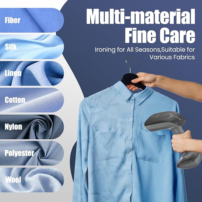 Powerful Handheld Fabric Steamer - 1800W - Image 8