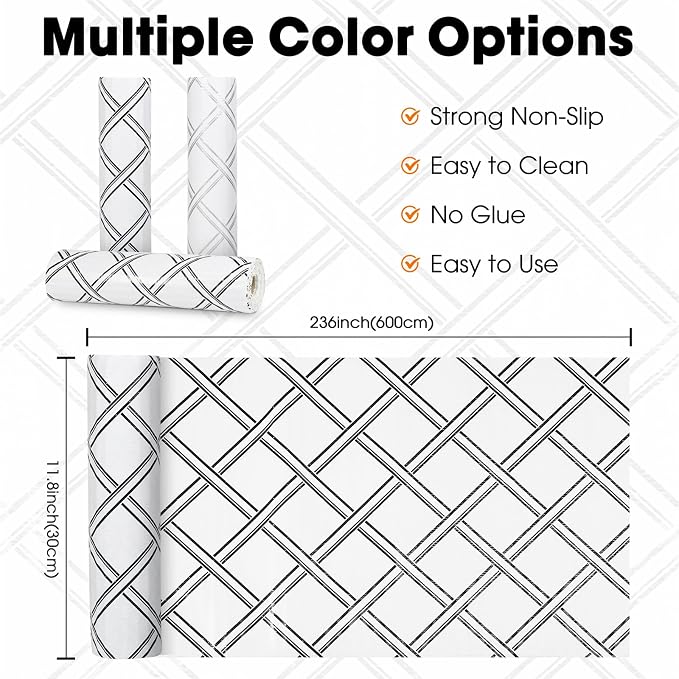 Drawer and Shelf Liners for Kitchen Cabinets Non-Adhesive Cabinet Liners Strong - Image 6