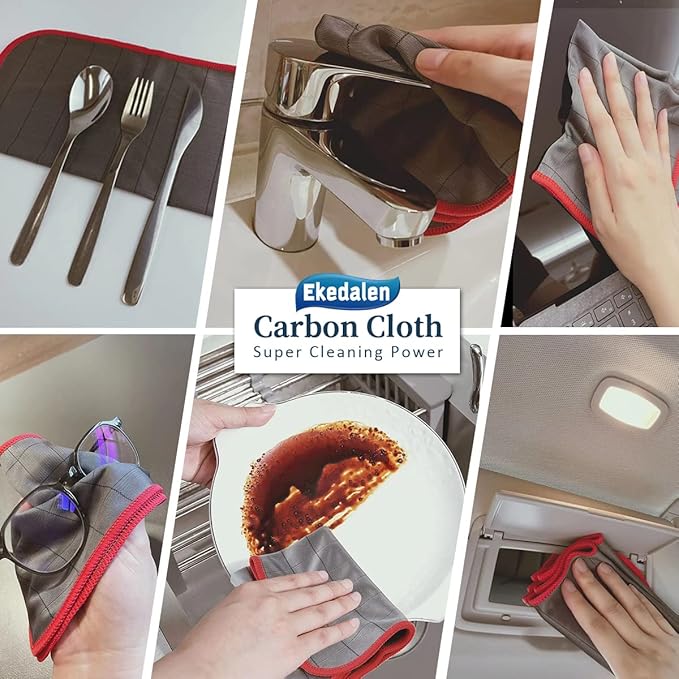 Microfiber Cleaning Cloth Lint Free Glass Cleaner Window Polishing Streak Free - Image 7