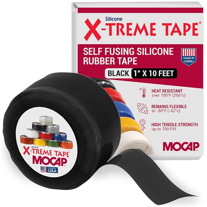 X-Treme Tape MOCAP Heavy Duty Electrical Tape, Self-Fusing Silicone Rubber by MOCAP