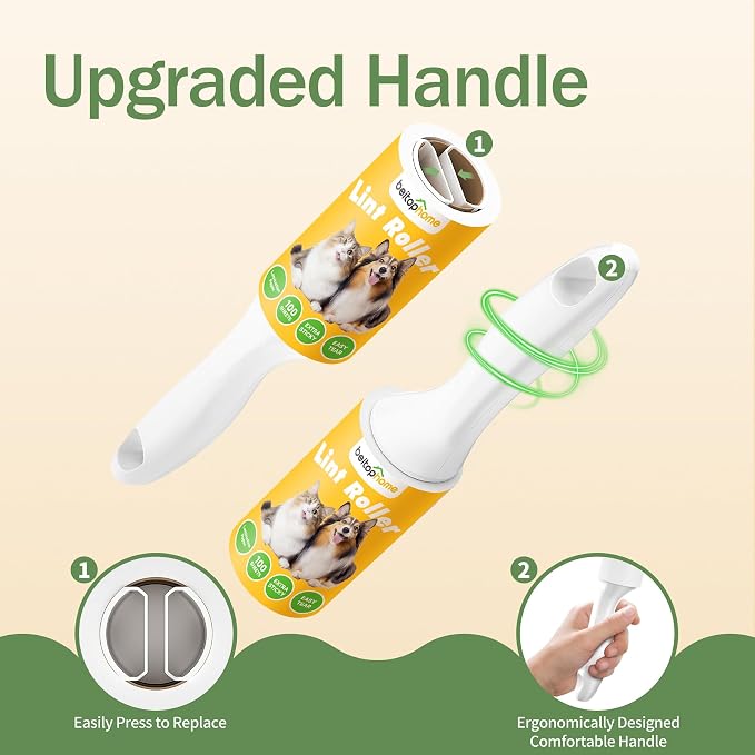 Extra Sticky Lint Roller for Pet Hairs 100 Sheets Lint Rollers - Image 3
