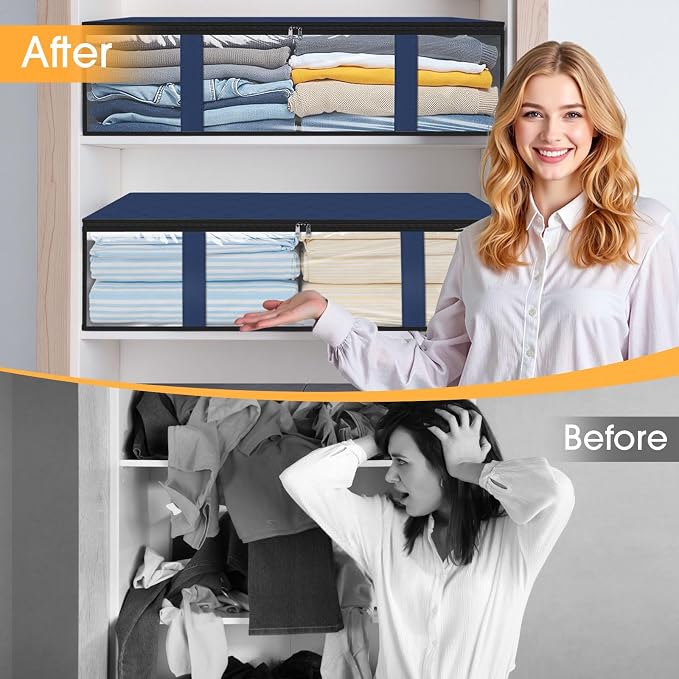StorageRight Under Bed Storage Bins, Breathable Organizer - Image 7