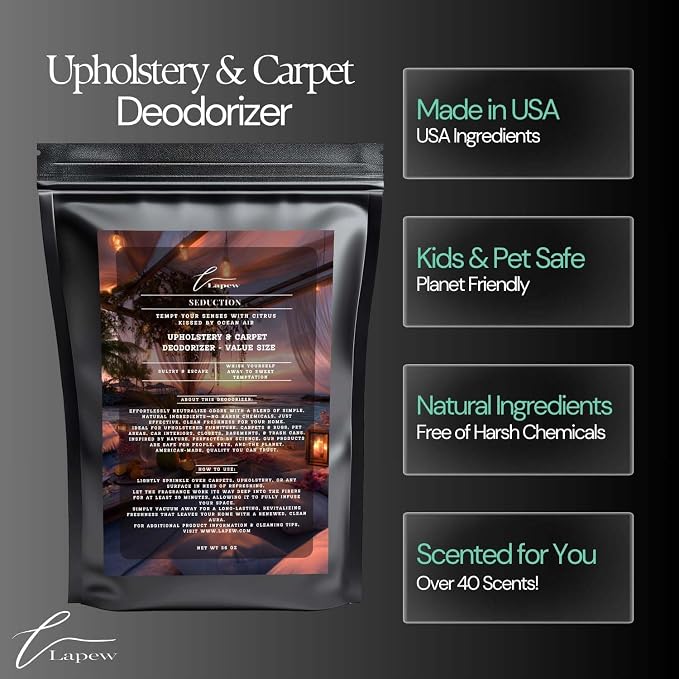 Seduction Carpet Freshener Powder Refill 36 oz | Powerful Odor Eliminator - Image 5