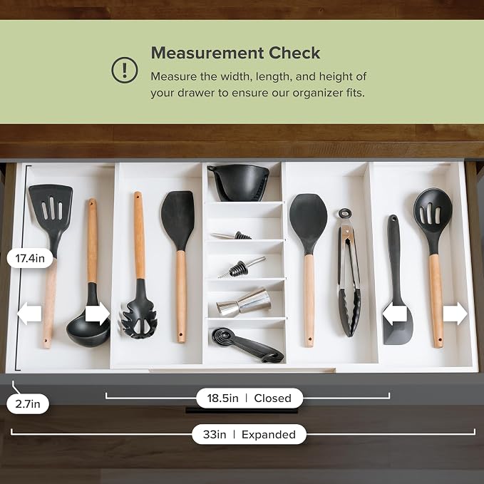 KitchenEdge Adjustable Kitchen Drawer Organizer - Image 7
