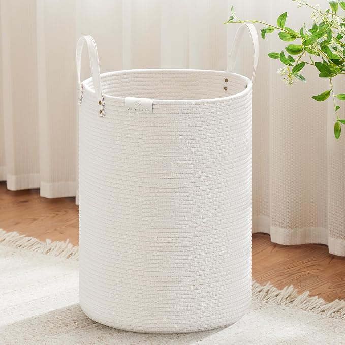 VIPOSCO Tall Laundry Basket, Large Dirty Clothes Hamper by VIPOSCO