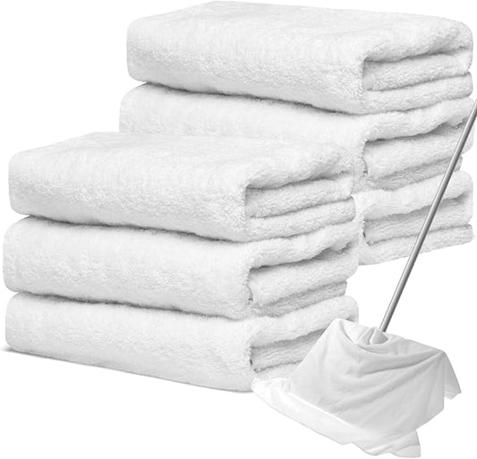 Newwiee 6 Pcs Extra Large Microfiber Cleaning Cloth 30" x 20" Washable Reusable by Newwiee