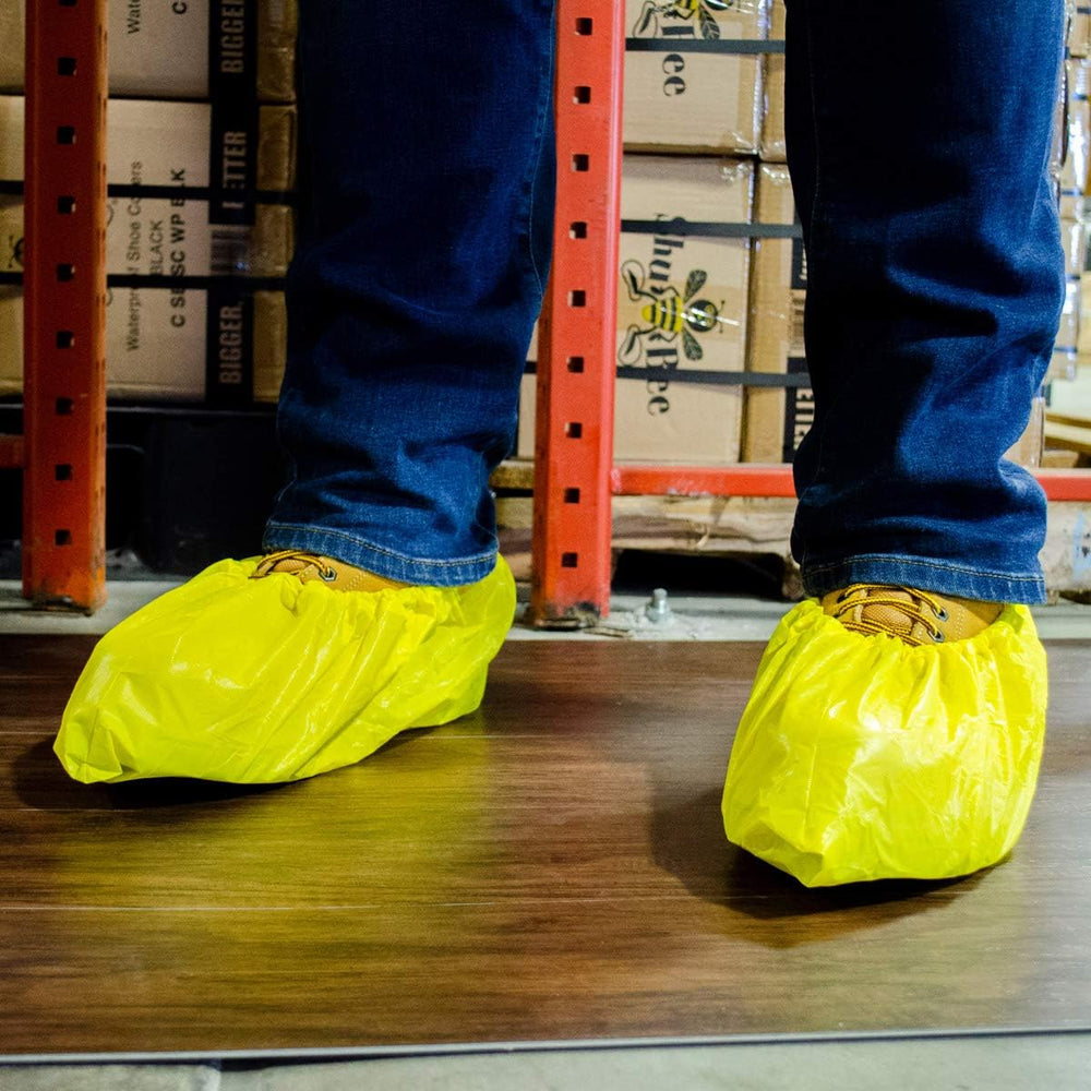 ShuBee Waterproof Shoe & Boot Covers Slip-Resistant Disposable for Plumbi...