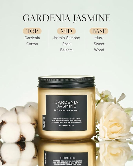 M&SENSE Gardenia Jasmine Scented Candle - Image 2