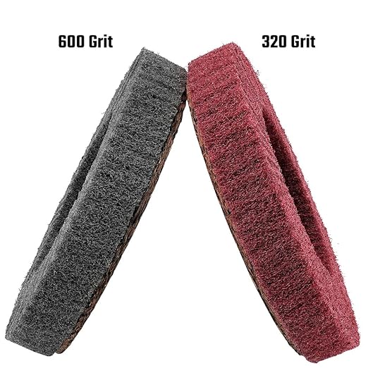 10Pcs 320 & 600 Grit Scour Flap Disc 4 1/2 Inch Angle Grinder Attachment - Image 5