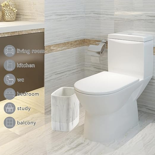 Polytree Bathroom Trash Can 1.8 Gallon Small Kitchen Garbage Can, Decor - Image 7