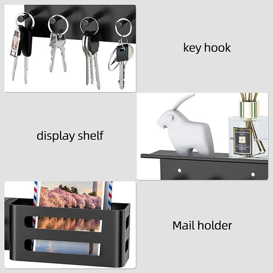 MKO Key Holder for Wall, Mail Organizer Key Rack - Image 2