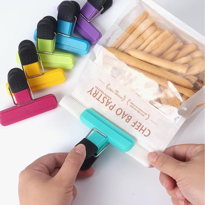 Tamaki 6 Pack Bag Clips, Food Clips, Chip Bag Clip Plastic Heavy Duty Seal Grip - Image 6