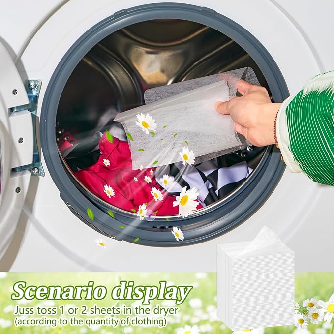 600 Count Dryer Sheets Bulk Fabric Softener Fresh Scent Dryer Sheets Naturally - Image 5
