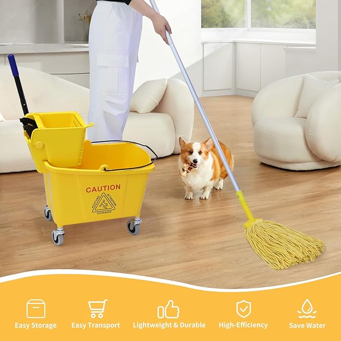 35 Quarts Commercial Mop Bucket - Image 2
