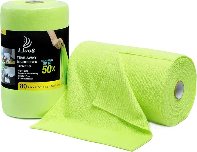 LIVOS Microfiber Cleaning Cloth Roll by LIVOS