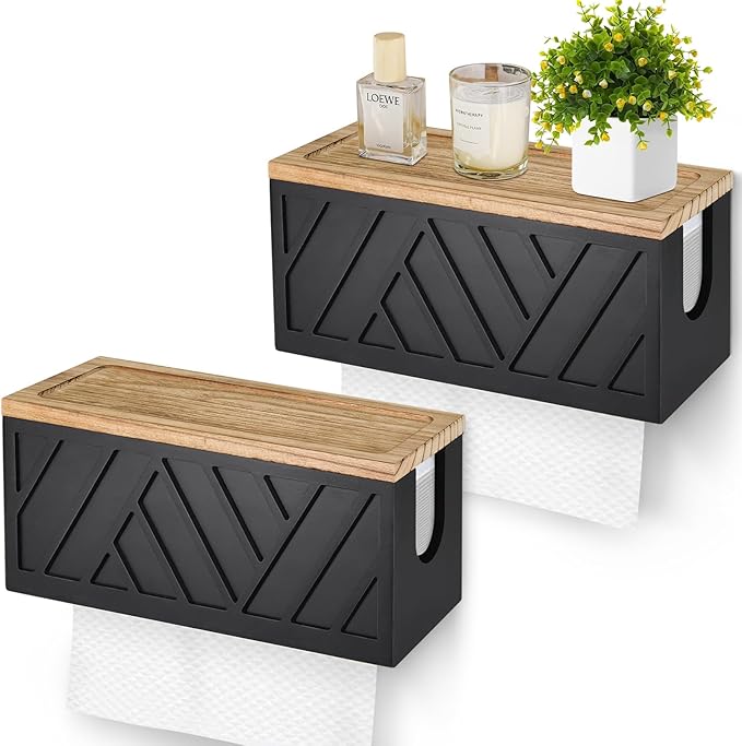 Set of 2 Paper Towel Dispenser Wall Mount, Paper Towel Holder Wall Mounted by Jorkol
