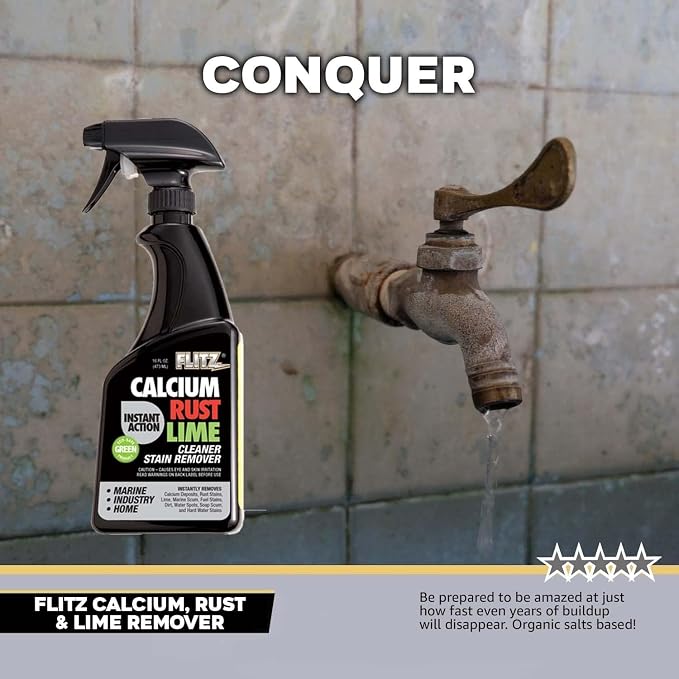 Flitz Calcium, & Lime Remover - 16oz Bottle of USA-Made Limescale Remover - Image 3