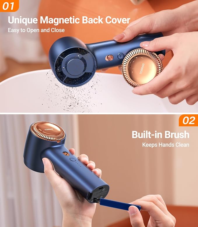TORRAS Fabric Shaver Lint Remover, Rechargeable Electric 3-Speed Sweater Shaver - Image 8