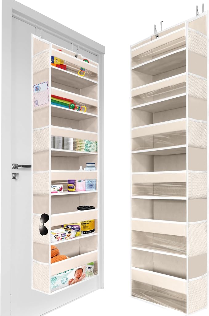 HOMELUX THEORY 1 PC Heavy Duty Over the Door Organizer 55x14x6.7, 6 Large Front by HomeluxTheory