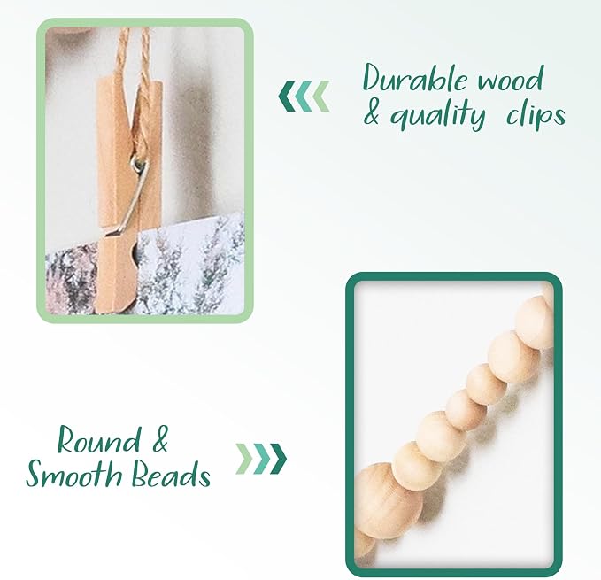8 Feet Wooden Beads Garland - Image 4