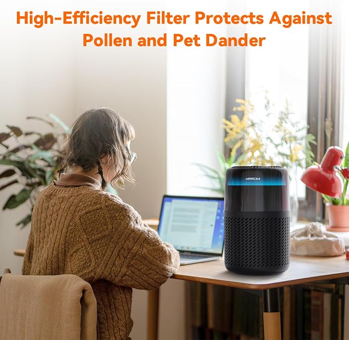 AIRROMI Air Purifier for Bedroom Home, HEPA Filter, Covers Upto 549 Ft² - Image 7