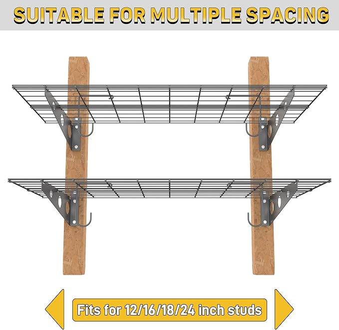 Ultrawall Garage Wall Shelves, 2 x 4 ft Wall Mounted Storage Shelves, Heavy - Image 4