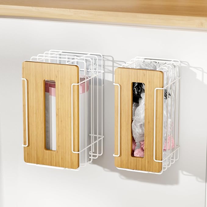 2 Pack Grocery Bag Holder for Plastic Bags by TrashBagHolder