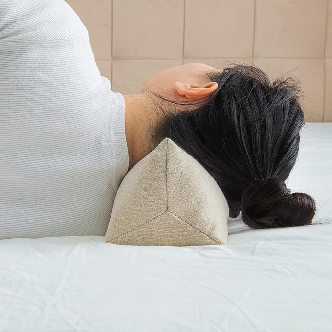 Buckwheat Neck Support Pillow Cervical Neck Cylinder Bolster Pillow, Buckwheat - Image 3