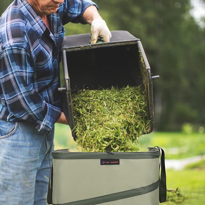 YUDI & GARDEN 46 Gallon Square Collapsible Yard Waste Containers｜Collapsible - Image 4