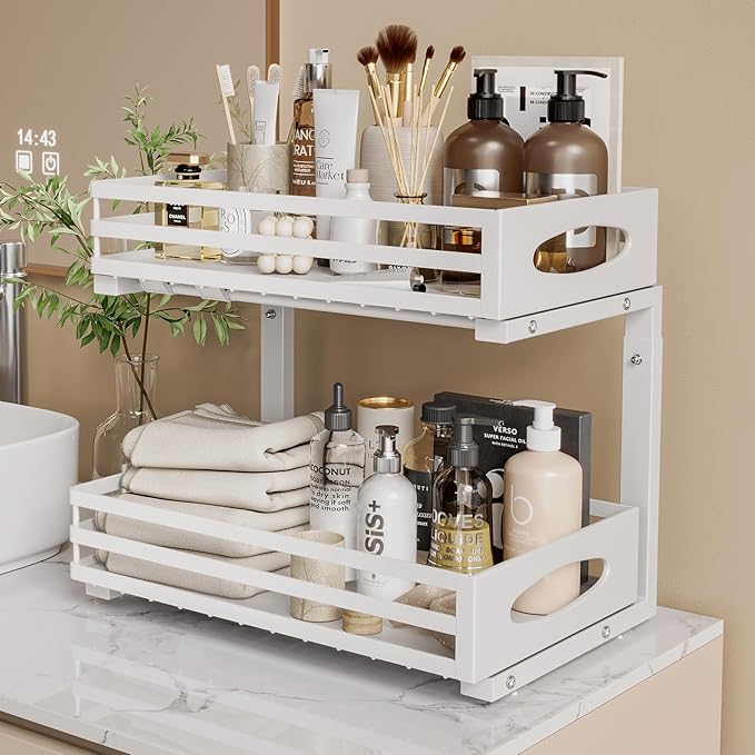 Under Sink Organizer, 2 Tier Under Sink Organizers and Storage, Adjustable - Image 8