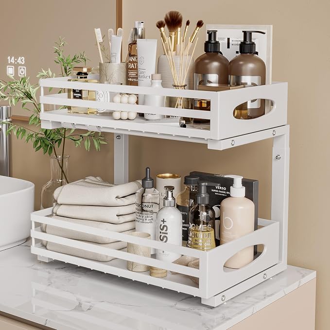 Under Sink Organizer, 2 Tier Under Sink Organizers and Storage, Adjustable - Image 7