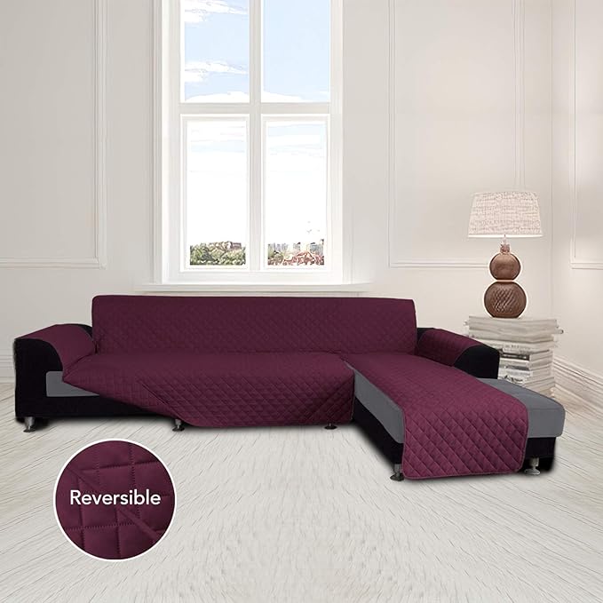 Easy-Going Sofa Slipcover L Shape Sofa Cover Sectional Couch Cover Chaise - Image 2