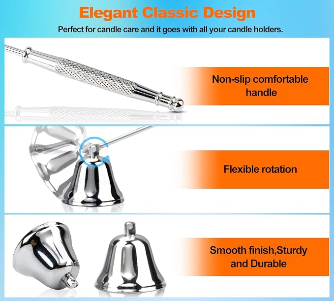 GOSGOONE Candle Snuffer, Elegant Candle Extinguisher - Image 3