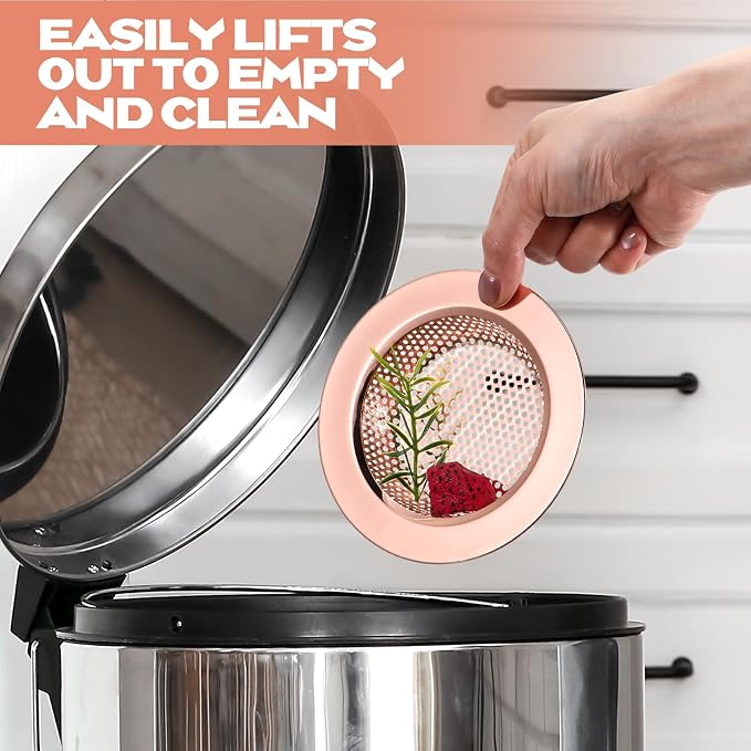 Retisee 2 Pcs Sink Strainer Stainless Steel Kitchen Sink Drain Strainer Basket - Image 6