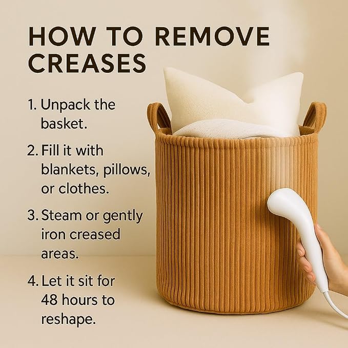 PUTSKA Blanket Basket – Round Storage - Image 6
