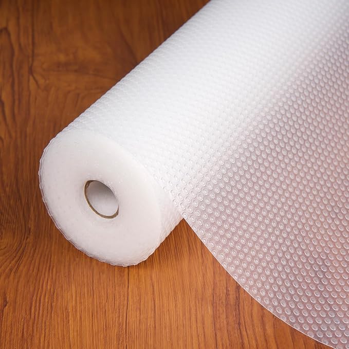 Shelf Liners for Kitchen Cabinets Non-Adhesive & Washable, Non Slip Cabinet by KIAIEIU