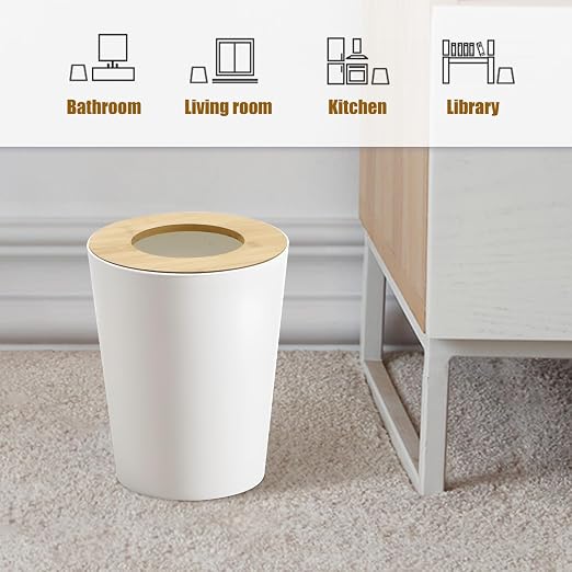 White Trash Can for Bedroom - Image 6