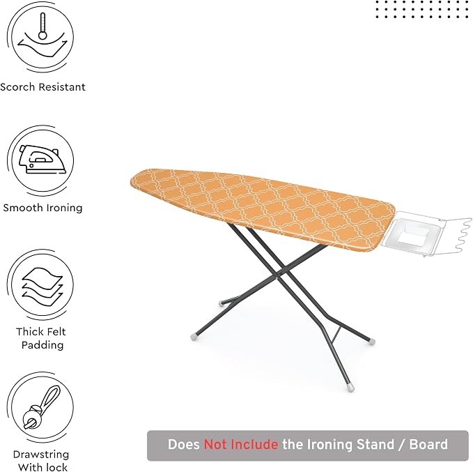 Encasa XO Ironing Board Cover and Pad 54"x15" - Image 3