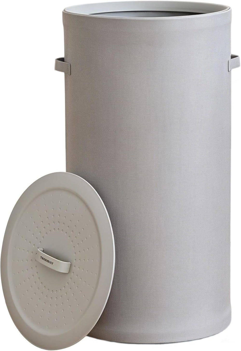 126L Laundry Basket with Lid, Laundry Hamper, Laundry Room, Gray